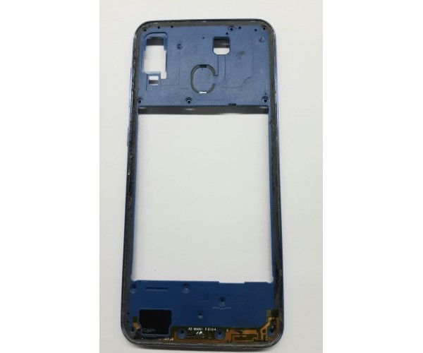 Средняя часть корпуса Samsung A30 (A305) синий