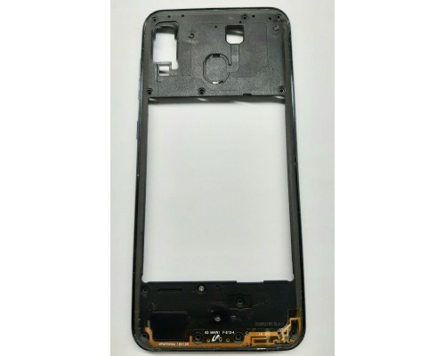 Средняя часть корпуса Samsung A30 (A305) черный